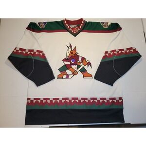 Vintage 90s Rare Proplayer Phoenix Coyotes Kachina Patch Classic Jersey Western.